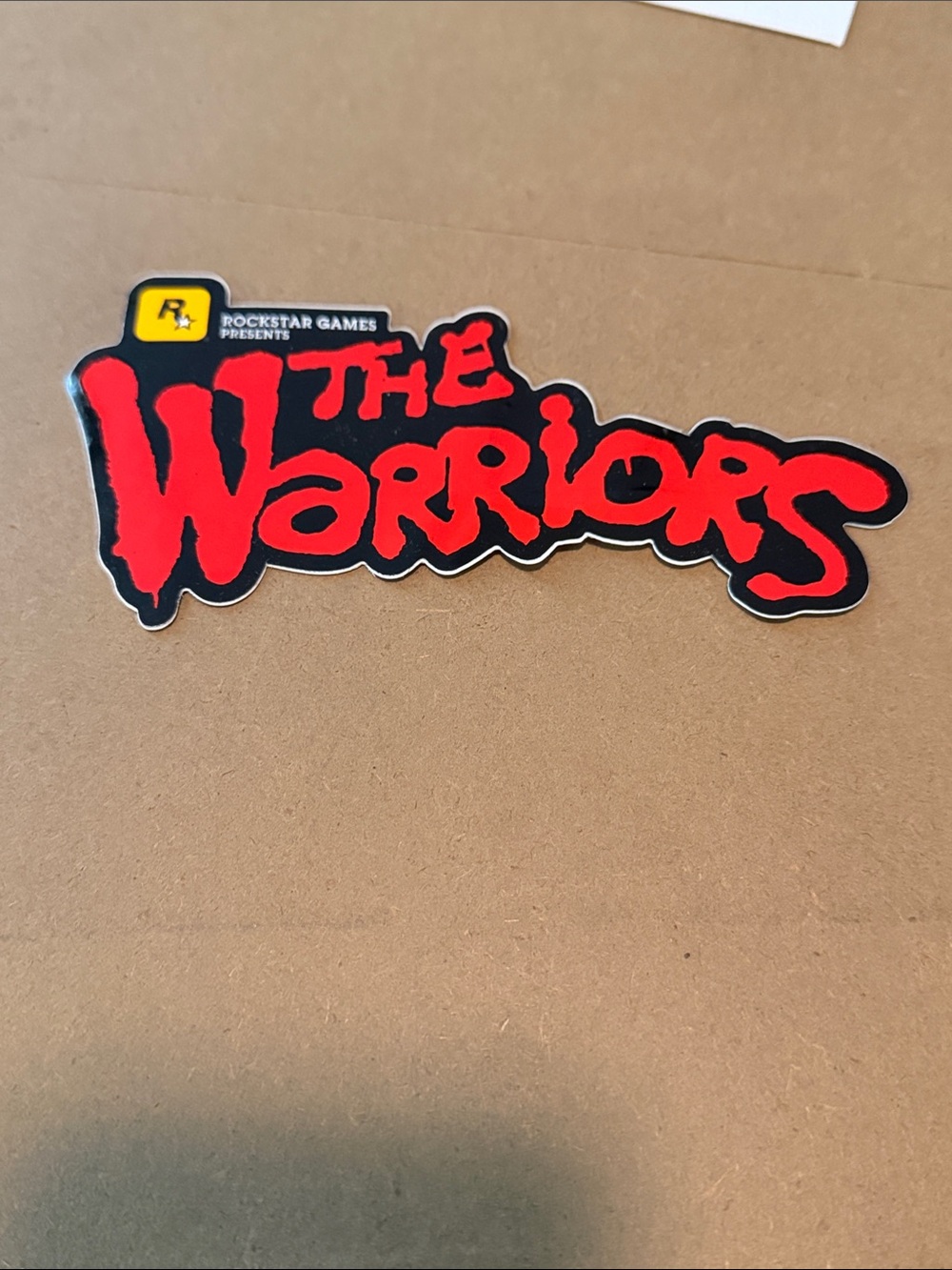 The Warriors Red Logo Sticker